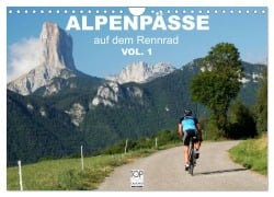 Cover-Bild zum Titel 'Alpenpässe auf dem Rennrad Vol. 1 (Wandkalender 2026 DIN A4 quer), CALVENDO Monatskalender' von 'Matthias Rotter'
