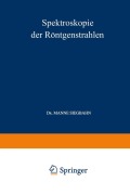 Cover-Bild zum Titel 'Spektroskopie der Röntgenstrahlen' von 'Manne Siegbahn'