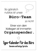 Cover-Bild zum Titel 'Typo-Kalender für das Büro. Gemeine und lustige Sprüche (Wandkalender 2026 DIN A2 hoch), CALVENDO Monatskalender' von 'Rose Hurley'
