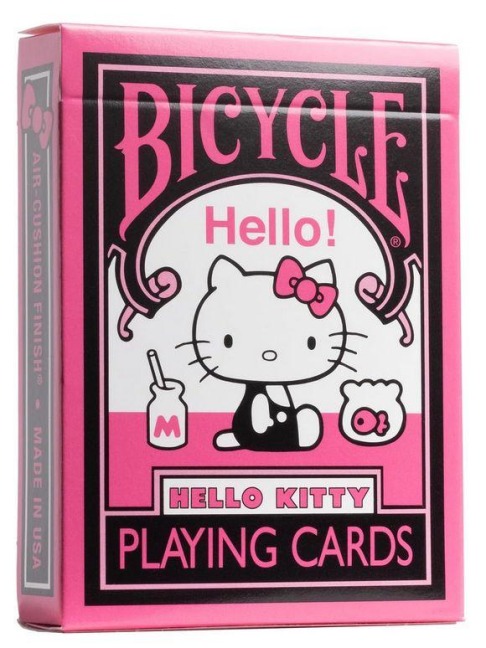 Bicycle Hello Kitty - Black and Pink (Designer Spielkarten, Poker, Skat...) - 