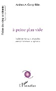 Cover-Bild zum Titel 'à peine plus vide' von 'Andreas Georgallides'