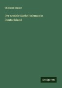 Cover-Bild zum Titel 'Der soziale Katholizismus in Deutschland' von 'Theodor Brauer'