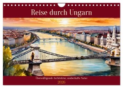 Cover-Bild zum Titel 'Reise durch Ungarn (Wandkalender 2026 DIN A4 quer), CALVENDO Monatskalender' von 'Claudia Kleemann'