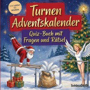 Cover-Bild zum Titel 'Turnen-Adventskalender: Quiz-Buch mit Fragen und Rätsel' von 'Schlauvento Interactive'
