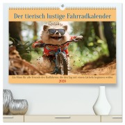 Cover-Bild zum Titel 'Der tierisch lustige Fahrradkalender (hochwertiger Premium Wandkalender 2026 DIN A2 quer), Kunstdruck in Hochglanz' von 'Peter Rübsamen'