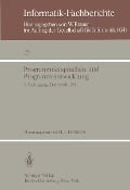 Cover-Bild zum Titel 'Programmiersprachen und Programmentwicklung' von ''