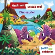 Cover-Bild zum Titel 'Guck mal, schieb mal! Suche und entdecke - Dinosaurier' von ''