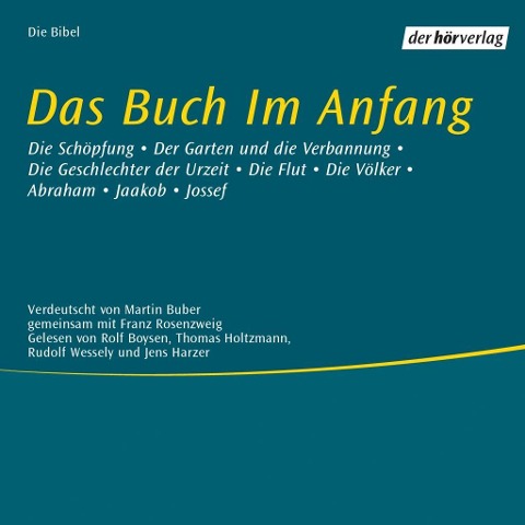 Das Buch im Anfang - Martin Buber, Franz Rosenzweig