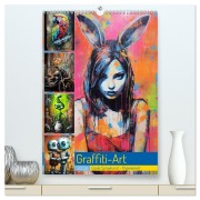Cover-Bild zum Titel 'Graffiti Art (hochwertiger Premium Wandkalender 2026 DIN A2 hoch), Kunstdruck in Hochglanz' von 'Cathrin Illgen'