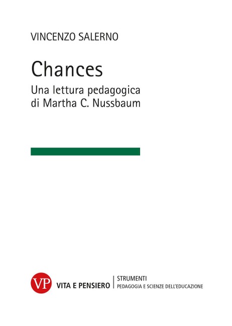 Chances. Una lettura pedagogica di Martha C. Nussbaum - Vincenzo Salerno