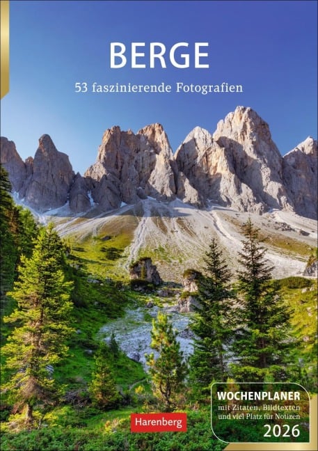 Berge Wochenplaner 2026 - 53 faszinierende Fotografien - Ulrike Issel