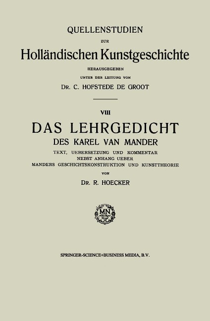Das Lehrgedicht des Karel van Mander - Carel Mander