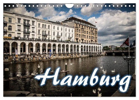 Hamburg (Wandkalender 2024 DIN A4 quer), CALVENDO Monatskalender - Oliver Pinkoss Photostorys
