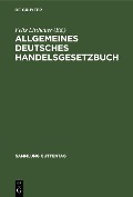 Cover-Bild zum Titel 'Allgemeines deutsches Handelsgesetzbuch' von ''