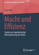 Cover-Bild zum Titel 'Macht und Effizienz' von 'Claus Offe'
