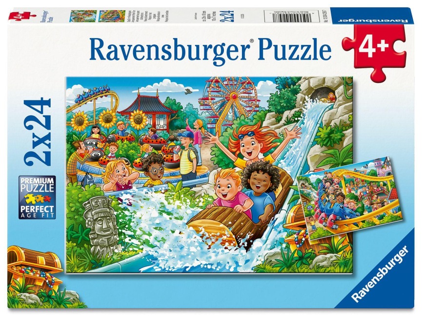 Kinderpuzzle 2x24 Teile - Vergnügungspark - 