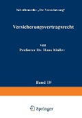 Cover-Bild zum Titel 'Versicherungsvertragsrecht' von 'Hans Möller'