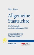 Cover-Bild zum Titel 'Allgemeine Staatslehre' von 'Hans Kelsen'