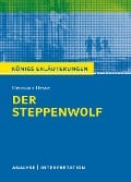 Cover-Bild zum Titel 'Der Steppenwolf. Königs Erläuterungen.' von 'Maria-Felicitas Herforth, Hermann Hesse'