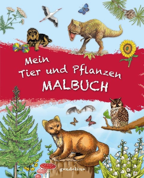 Mein Tier und Pflanzen Malbuch. - 