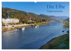 Cover-Bild zum Titel 'Die Elbe Impressionen (Wandkalender 2026 DIN A2 quer), CALVENDO Monatskalender' von 'Prime Selection'
