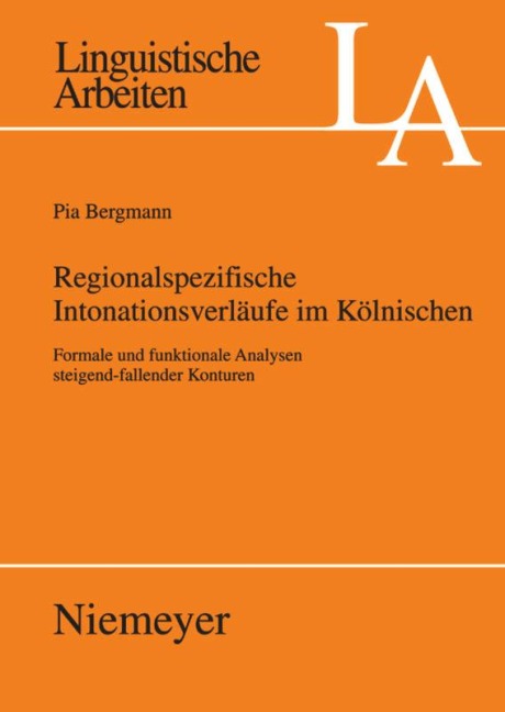 Regionalspezifische Intonationsverläufe im Kölnischen - Pia Bergmann