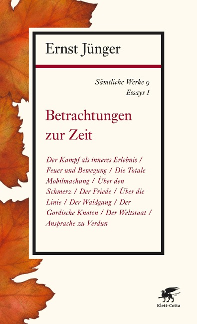 Sämtliche Werke - Band 9 - Ernst Jünger