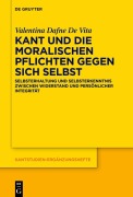 Cover-Bild zum Titel 'Kant und die moralischen Pflichten gegen sich selbst' von 'Valentina Dafne de Vita'