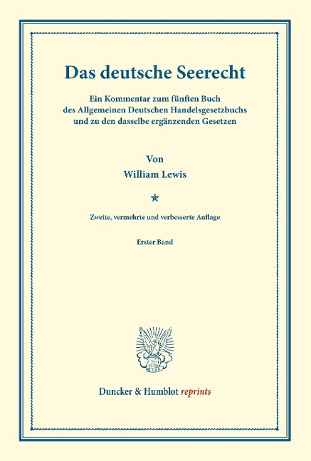 Das deutsche Seerecht - William Lewis