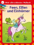 Mein allerschönstes Malbuch. Feen, Elfen, Einhörner - Birgitta Nicolas