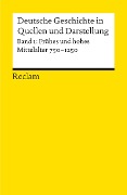 Cover-Bild zum Titel 'Deutsche Geschichte 1 in Quellen und Darstellungen' von ''