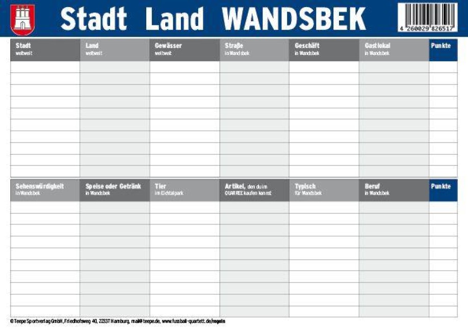 Hamburg: Stadt Land Wandsbek - 