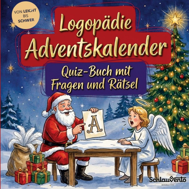 Logopädie-Adventskalender: Quiz-Buch mit Fragen und Rätsel - Schlauvento Interactive