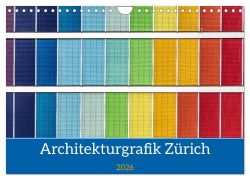 Cover-Bild zum Titel 'Architekturgrafik Zürich (Wandkalender 2026 DIN A4 quer), CALVENDO Monatskalender' von 'Franco Tessarolo'