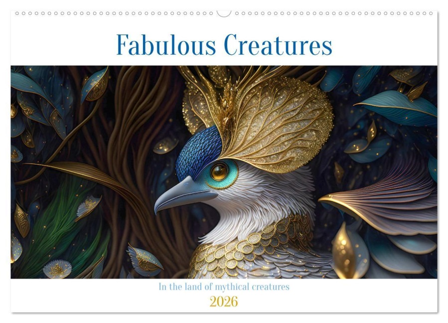 Fabulous creatures - In the land of mythical creatures (Wall Calendar 2026 DIN A2 landscape), CALVENDO 12 Month Wall Calendar - Angelika Beuck