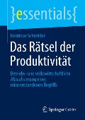 Das Rätsel der Produktivität - Henrique Schneider