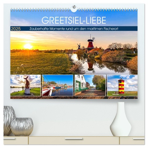 GREETSIEL-LIEBE (hochwertiger Premium Wandkalender 2025 DIN A2 quer), Kunstdruck in Hochglanz - Andrea Dreegmeyer