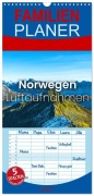 Cover-Bild zum Titel 'Familienplaner 2027 - Norwegen Luftaufnahmen mit 5 Spalten (Wandkalender, 21 x 45 cm) CALVENDO' von 'Sf'