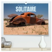 Cover-Bild zum Titel 'Solitaire Alte verlassene Autos in der namibischen Wüste (hochwertiger Premium Wandkalender 2026 DIN A2 quer), Kunstdruck in Hochglanz' von ''