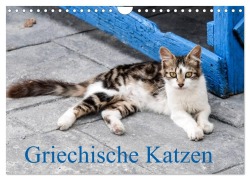 Cover-Bild zum Titel 'Griechische Katzen (Wandkalender 2027 DIN A4 quer), CALVENDO Monatskalender' von 'Christine Lumplecker'