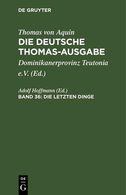Die Letzten Dinge - 