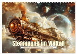 Cover-Bild zum Titel 'Steampunk im Weltall (Wandkalender 2026 DIN A3 quer), CALVENDO Monatskalender' von 'Daniela Tapper'