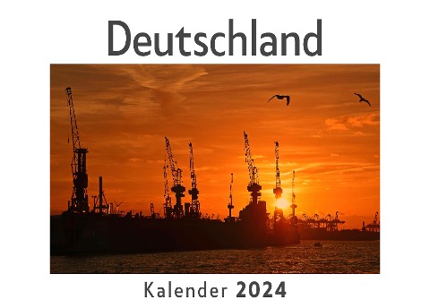 Deutschland (Wandkalender 2024, Kalender DIN A4 quer, Monatskalender im Querformat mit Kalendarium, Das perfekte Geschenk) - Anna Müller