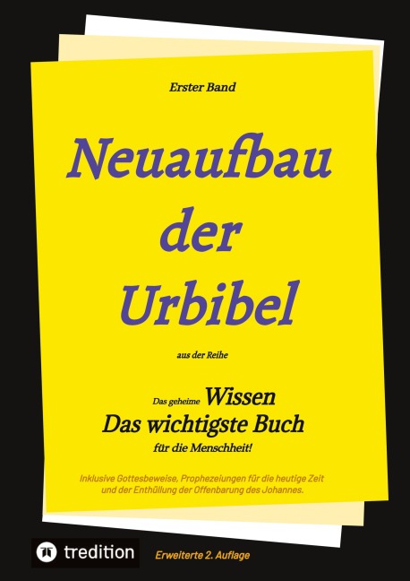 2. Auflage 1. Band von Neuaufbau der Urbibel - Johannes Greber, Paul Rießler