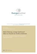 Cover-Bild zum Titel 'Mehr Ordnung, weniger Spielraum? M&A im Wandel der Kräfteverhältnisse' von 'Matthias Wolf'
