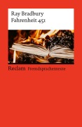 Cover-Bild zum Titel 'Fahrenheit 451. Englischer Text mit deutschen Worterklärungen. B2 (GER)' von 'Ray Bradbury'