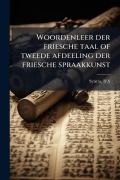 Cover-Bild zum Titel 'Woordenleer der friesche taal of tweede afdeeling der friesche spraakkunst' von 'Sytstra H S'