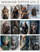 Cover-Bild zum Titel '148 Wikinger Tattoo Vorlagen (Vikings Tattoos) - Volume 2' von 'Otmar Trierweiler'