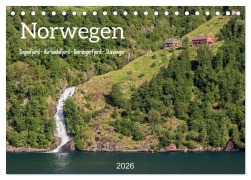 Cover-Bild zum Titel 'Norwegen. Sognefjord - Aurlandsfjord - Geirangerfjord - Stavanger (Tischkalender 2026 DIN A5 quer), CALVENDO Monatskalender' von 'Klaus Kolfenbach'