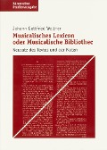 Cover-Bild zum Titel 'Musicalisches Lexicon oder Musicalische Bibliothec' von 'Johann G Walther'